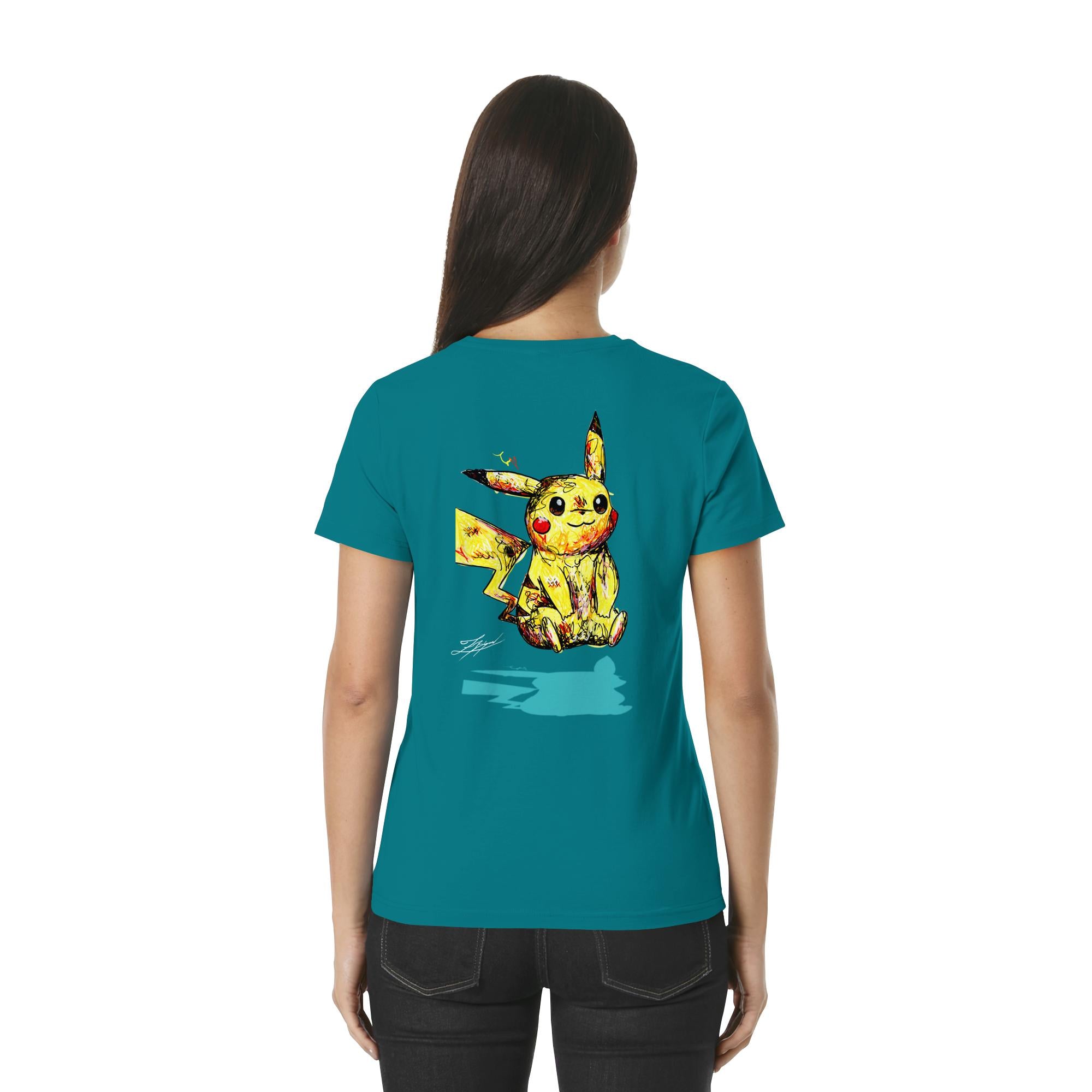 Pika |  zebi_art x tracacon.de - Ladies Premium Shirt