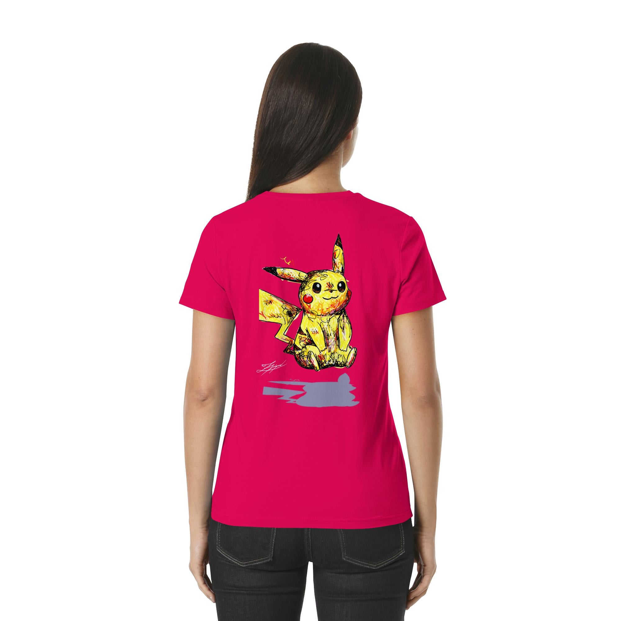 Pika |  zebi_art x tracacon.de - Ladies Premium Shirt
