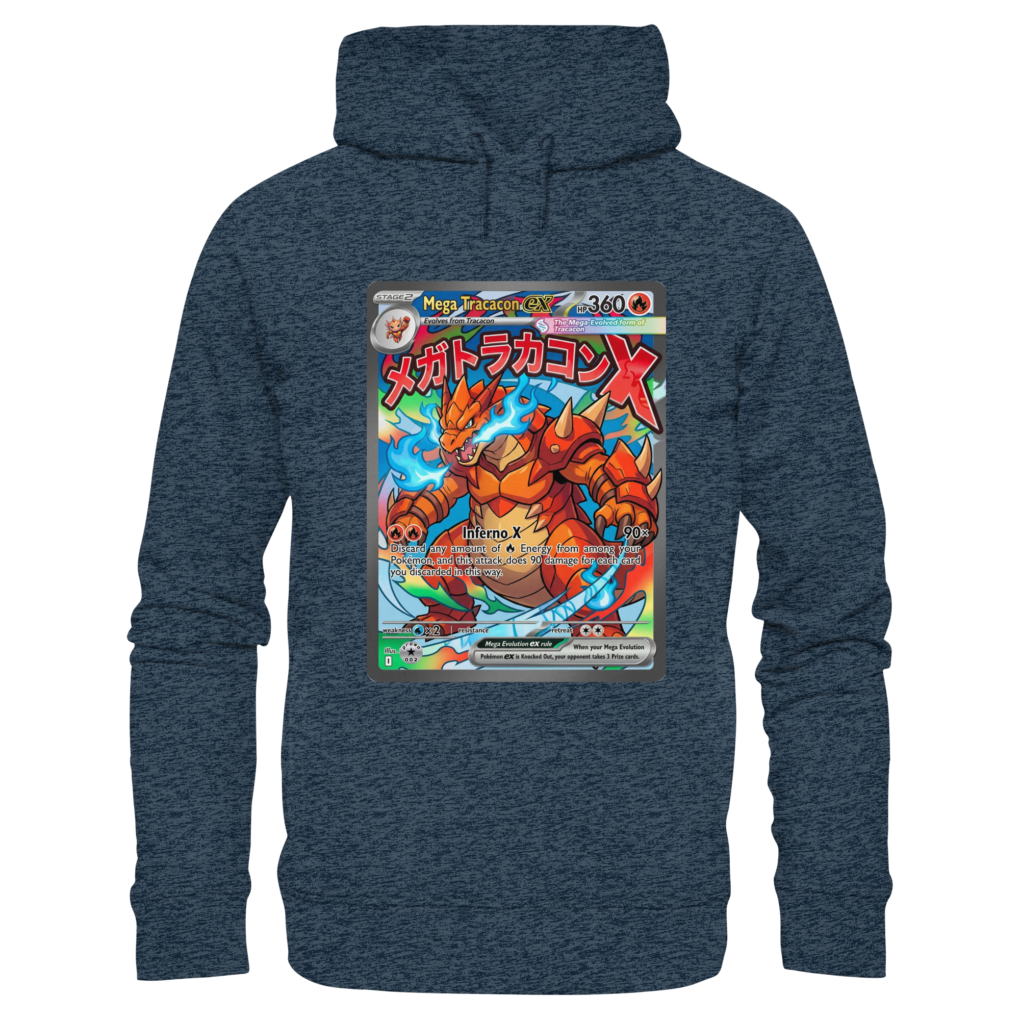 PROMO 002 Mega Tracacon X ex  - Organic Fashion Hoodie