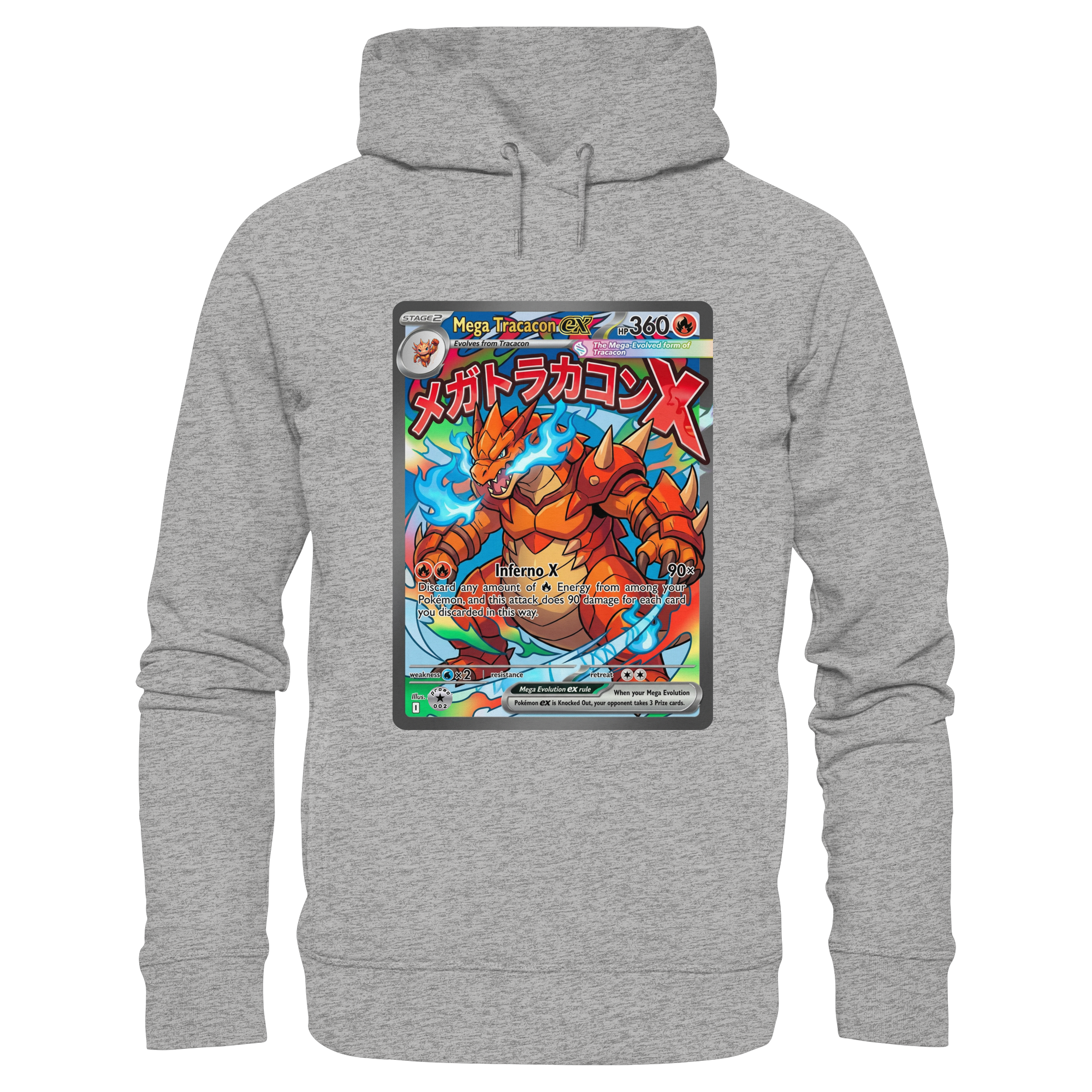 PROMO 002 Mega Tracacon X ex  - Organic Fashion Hoodie